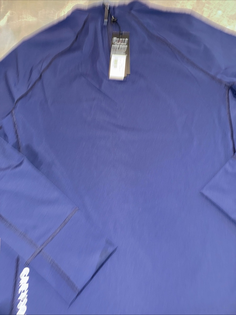 Greyson Soleil Mock Neck Shirt Womens Medium Current Blue Golf Top